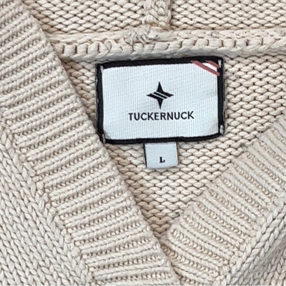 Tuckernuck Women’s Striped V-neck Hoodie Sweater Size Large - Picture 4 of 7